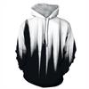 3D Graffiti Digital Printing Couple Hoodie Outfit Long Sleeve Hooded Sweatshirt Loose Pocket Casual Men's Pullover Outerwear