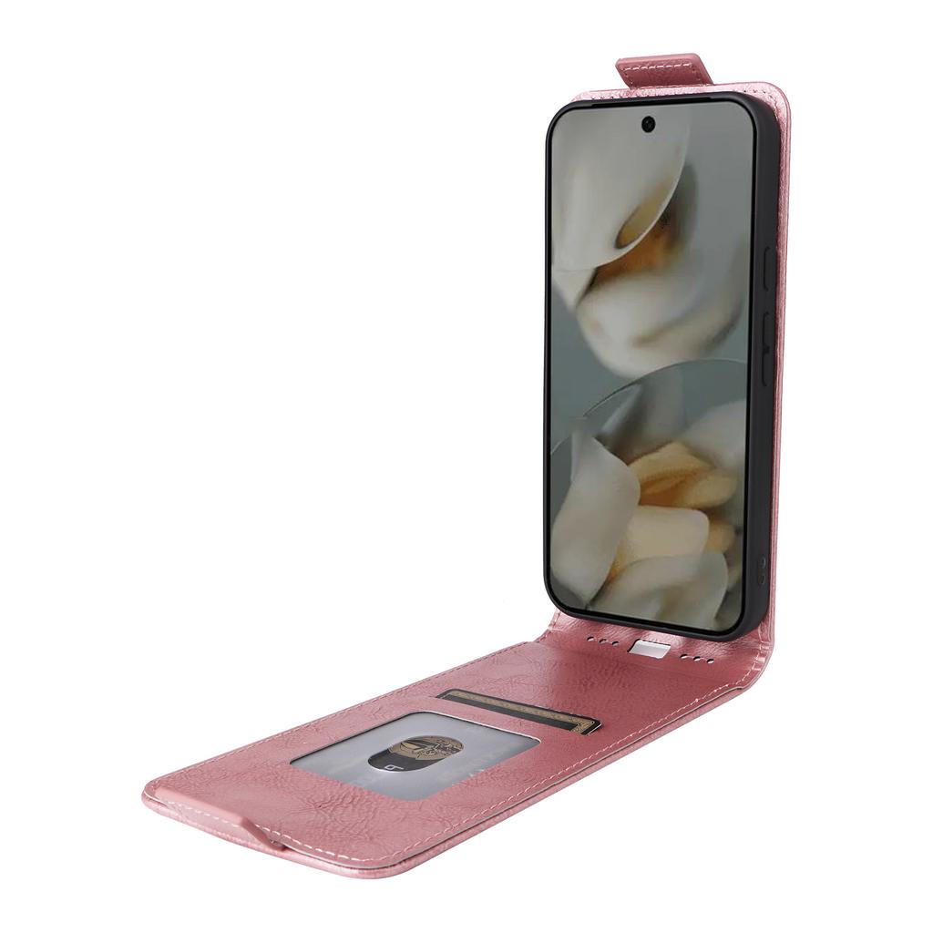 For Google Pixel 10 Pro XL Stand Case Magnetic Clasp Vertical Flip Leather Phone Cover with Card Holder