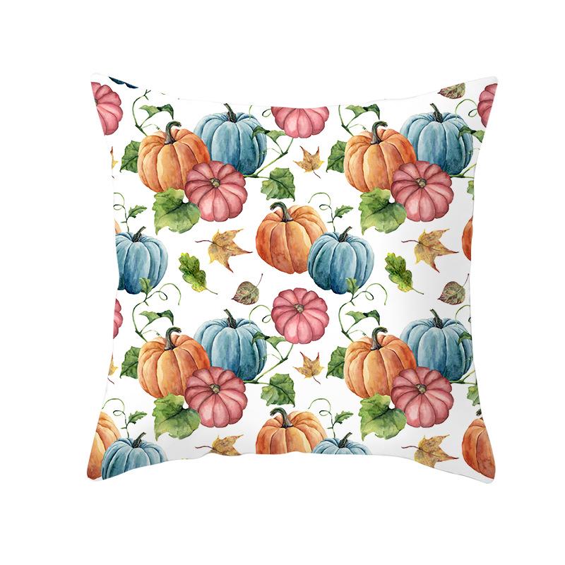 New Halloween Pumpkin Pillow Cover Home Peach Skin Home Decoration Supplies Cushion Waist Pillow Cover