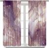 Luxury Purple Alcohol Ink Marble Gold Foil Blackout Curtain 2 Panels Abstract Swirl Glitter Print Window Drape Chic Living Room