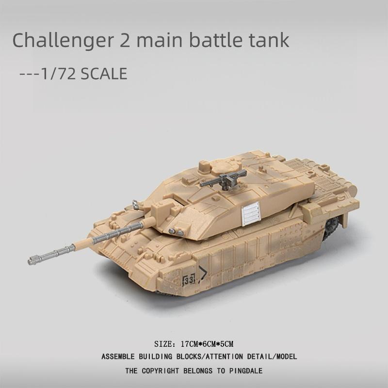 1:72 Креативная Военная Серия Танк Challenger Великобритании Модель Конструктор Сборные Игрушки Для Мальчиков Подарки