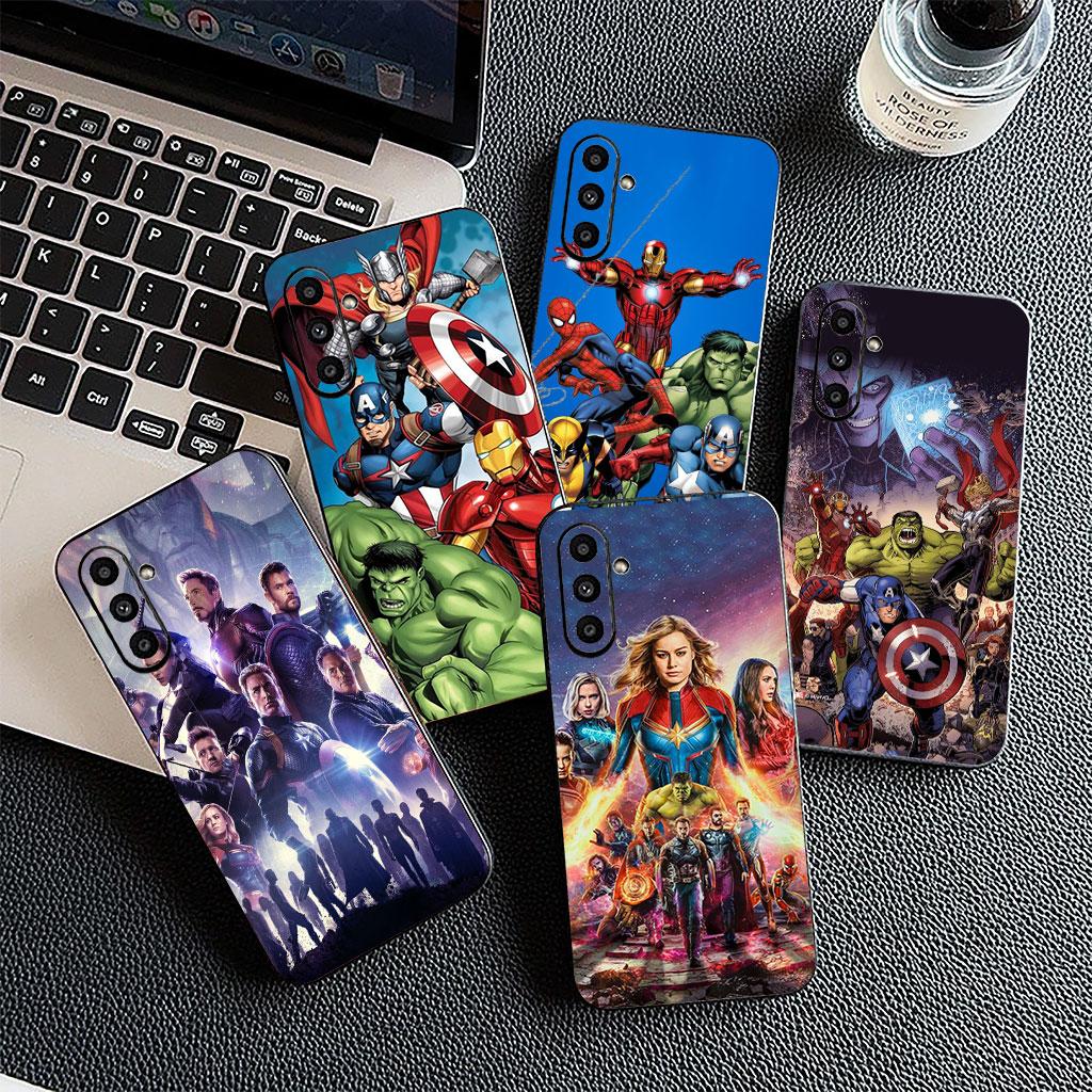 Чехол для телефона Мстители Marvel Халк Железный Человек-Паук для Samsung Galaxy S22 S21 S20 FE Ultra Plus A35 A36 A55 A37 A33 A34 A57