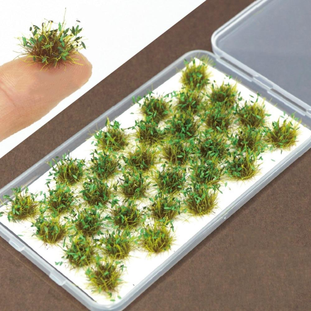 Остролистые Травяные Пучки Модель Искусственная Трава Моделирование Миниатюрные Травяные Кусты Смола Железнодорожный Поезд Маленькая Модель Травы