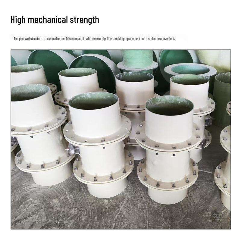 Fiberglass Pipe Fittings: Municipal FRP Drainage Flange, Air Damper, Tee, Elbow, Ventilation Connectors