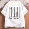 Silly Goose On The Loose T Shirts for Men Women Funny Cowgirl Western Tee Shirt 90s Fashion Graphic T-shirt Short Sleeve Clothes