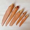 Pu Faux Leather Knife Cover Portable Western Kitchen Knife Fruit Knife Chef's Knife Sheath Home Blade Edge Protector Cover
