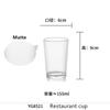 Acrylic Transparent Restaurant Beer Cups Thickened Anti-scalding Tea Mugs Multi-size Handy Water Glass Kitchen Drinkware Tools