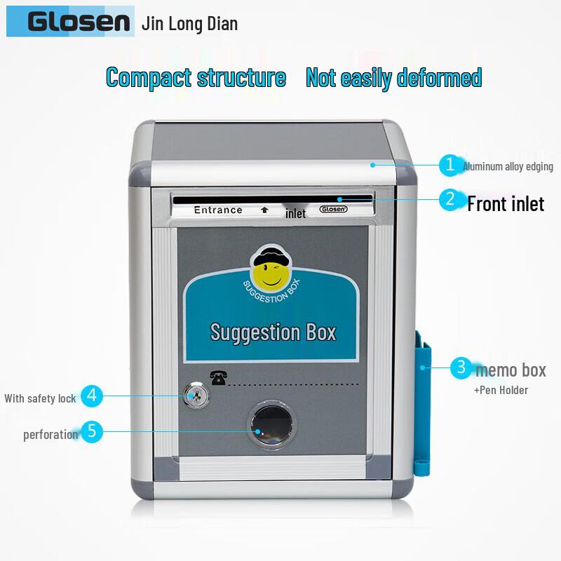 Aluminum Alloy Lockable Suggestion Box