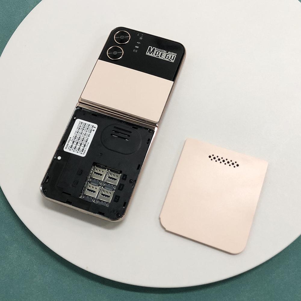 F265 раскладной телефон 2,55 дюйма 1400 мАч FM-радио камера фонарик 4 SIM-карты 2G телефон