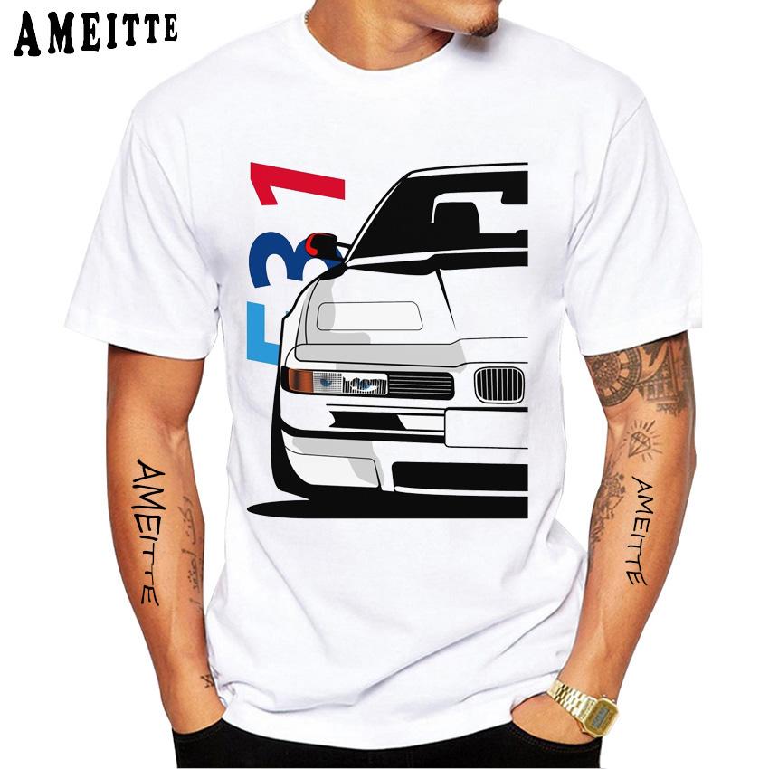 Newest Men Short Sleeve 90's Classic E60 E46 Car Retro E30 E30 Series T-Shirt Hip Hop Boy Casual White Tees Legend E34 Fans T Shirt