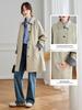Элегантный Минималистичный Женский Тренч - Корейский Стиль, Свободный Крой, Средней Длины, Приталенный Силуэт