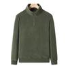 Jacket Men's Large Size Stand-up Collar Half Zipper Pullover Sweater Fattened and Enlarged Autumn and Winter Middle-aged Dad