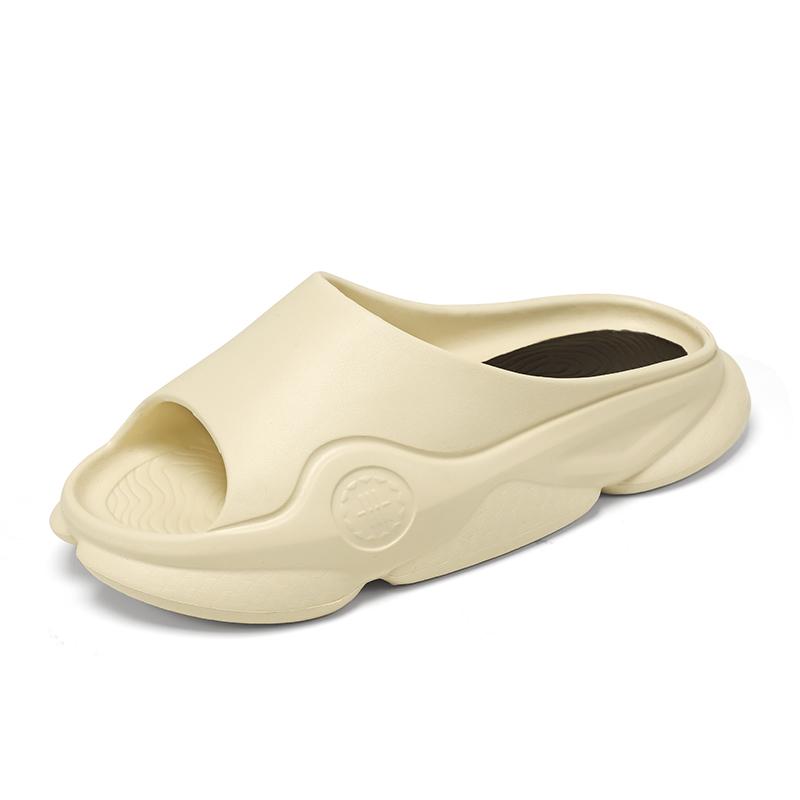 Модные новые мужские летние тапочки с мягкой подошвой для отдыха, модные пляжные сандалии для дома, шлепанцы, сандалии, нескользящая мужская обувь