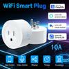 10A умная розетка Wi-Fi, американская вилка, телефонное приложение, дистанционное голосовое управление, 100-240 В, беспроводной таймер, переключатель, розетка для Alexa Google Home Auto