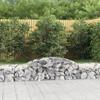 VidaXL Arched Gabion Baskets 10 Pcs 300x50x40/60 Cm Galvanized Iron, Gabion, Gabion Cage, Gabion Wall Basket, Wall 3146655