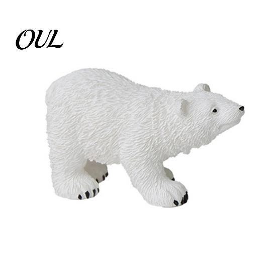 Winter Themed Micro Ornaments Polar Bear Resin Mini Figurines, Mother Baby Miniature for Figurines Succulents Pots Fish Tanks, Waterproof Home