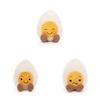 Adorable Boiled Egg Stuffed Toy With Expressive Faces 30cm Tall