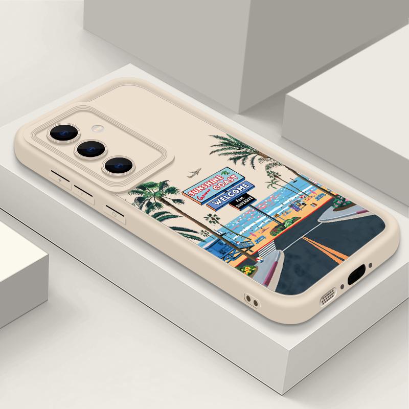 Чехол с принтом «Горная дорога» для Samsung A57 A37 A27 A17 S26 Ultra S25 FE A56 A36 A26 A16 A55 A35 A25 A15 A54 5G S21 S22 S23 S24 Plus Ударопрочный чехол