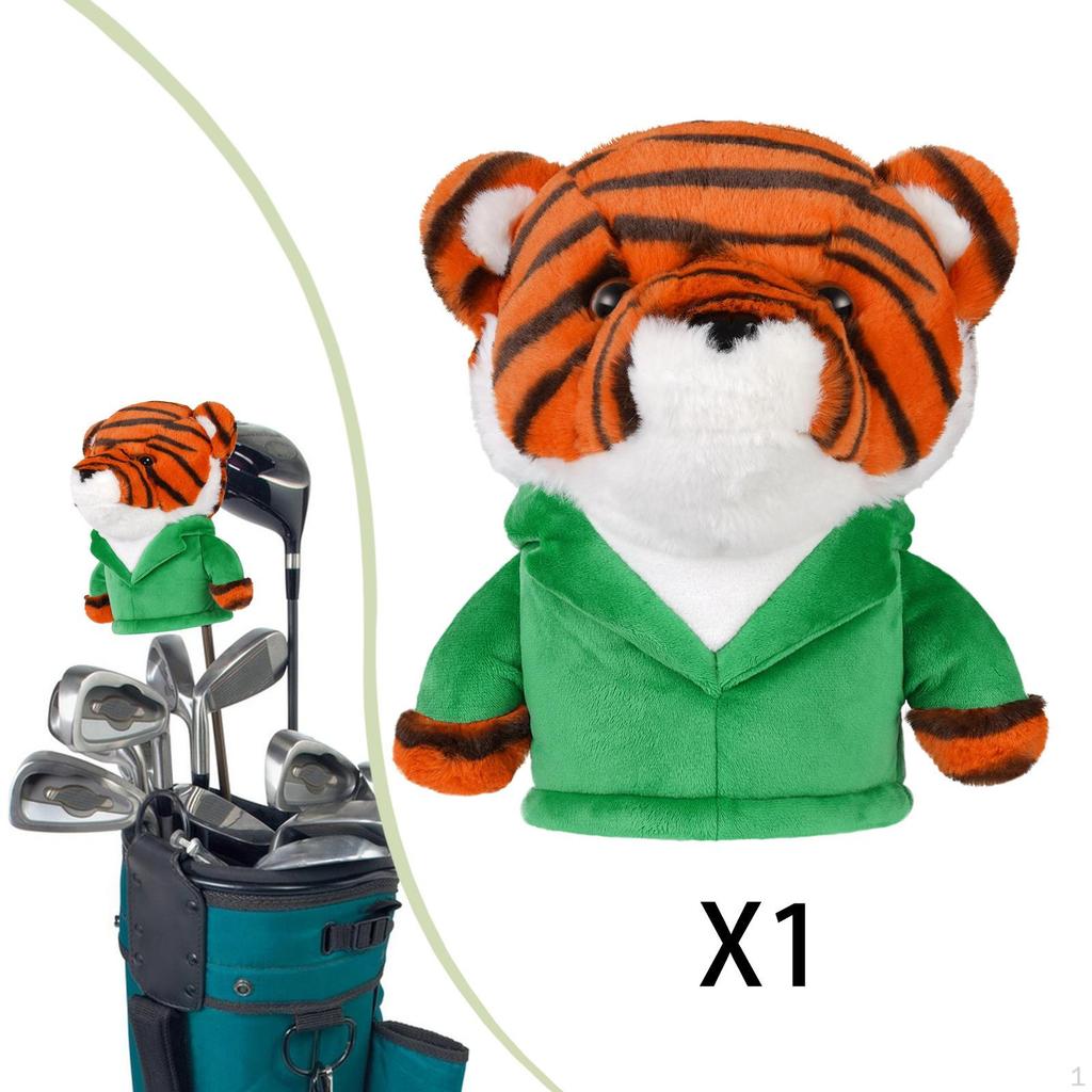 Tiger Driver Head Cover Golf Club Soft Universal Adorable Anti Scratch Cute Accessories
