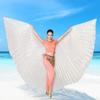 1 Set Belly Dance Wing with Telescopic Rod Eye-catching Wing Prop Cosplay Costume for Parties Festivals Decoration