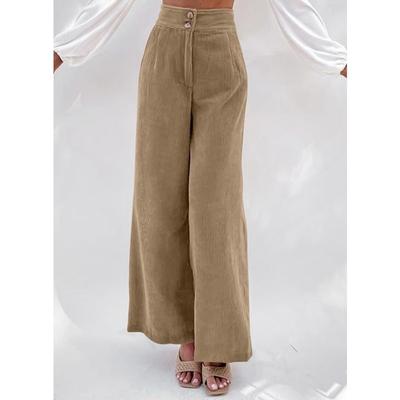 Женские модные повседневные однотонные брюки с высокой талией и принтом, брюки и капри