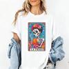 La Frida Dia De Los Muertos T-Shirt Sugar Skull Halloween TShirt Tarot Card Women Tee Mexican Day of The Dead Shirt Festival Top