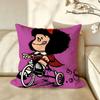 Character MMafalda Cushion Cover Pillow Case Antidustmite Pillowcase Silky Short Plush Sofa Cushion Cover hot