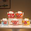 Fortune Cat Figurine Set: Automatic Waving Hand Decoration for Shop and Home