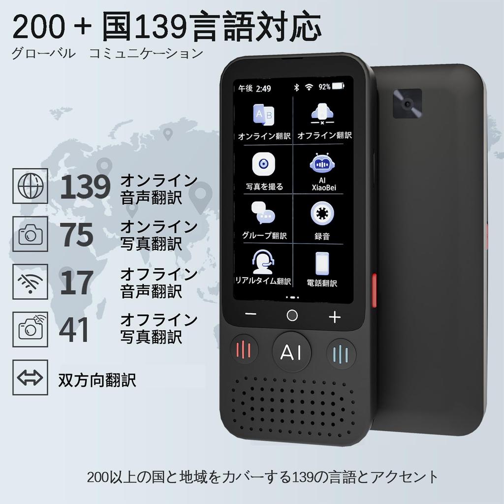 Переводчик Z15W Голосовой переводчик SIM-карта дополнительный автономный переводчик Камера перевод перевод Легкий голосовой переводчик Китайский Французский