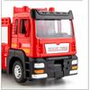 1/50 модель пожарно-спасательного автомобиля из сплава, имитация звуковой и световой лестницы, пожарно-спасательная машина, игрушка, оригинальная упаковка, подарок