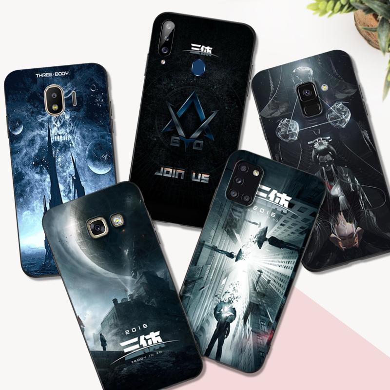 Черный чехол из ТПУ для Samsung Galaxy A6 A8 A9 2018 плюс проблема с тремя телами