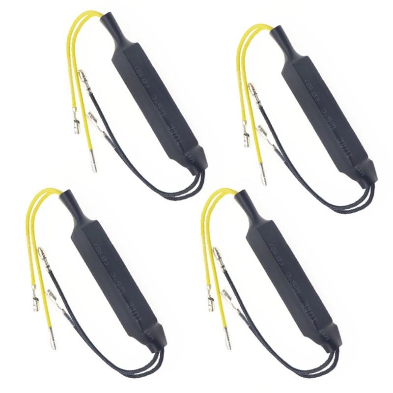 1 Pair Motorcycle Flasher LED Turn Signal Lights AMS Cement Indicator Load Resistor 12V 21W Fault Decoder Solve Blinker Error 26 Ohm