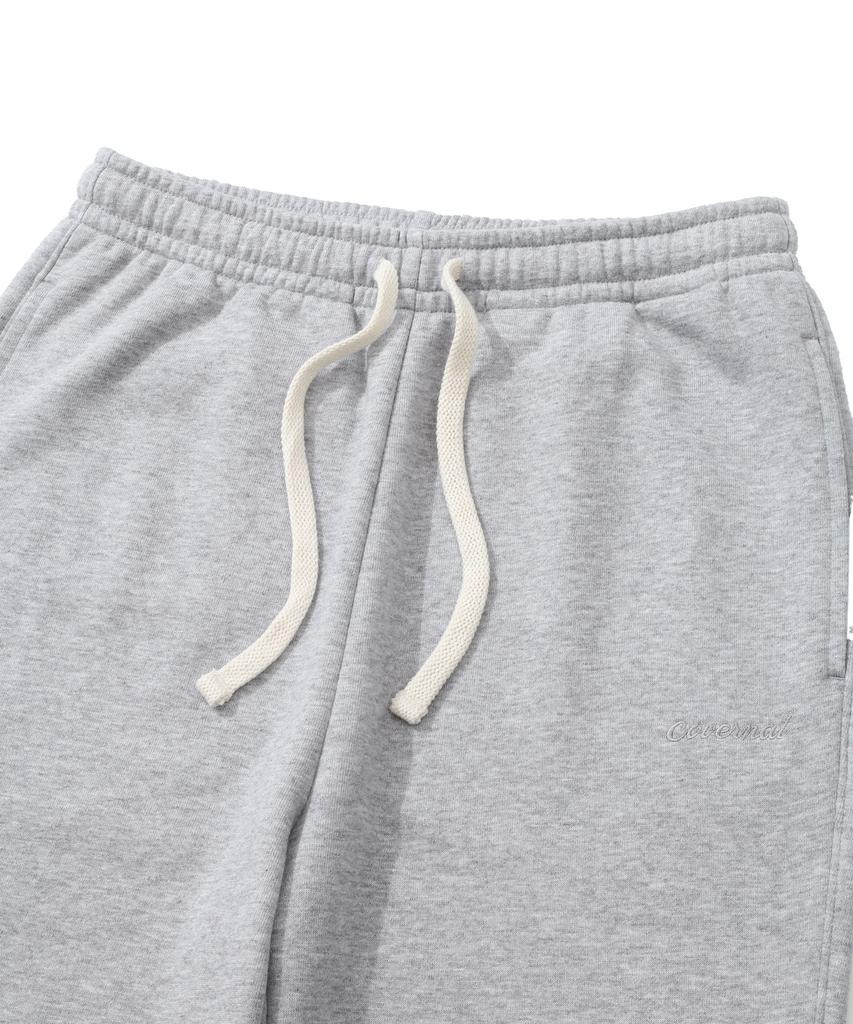 COVERNAT WOMAN Semi-Bootcut Sweatpants Melange Gray