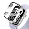 Чехол для Apple Watch Защитное стекло для экрана 46 мм 42 мм 45 мм 44 мм 10 9 8 7 6 5 SE Закаленное стекло PC Бампер Чехол Защитный 41 40 38 мм