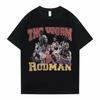 The Worm Dennis Rodman Oversized Graphic Print T Shirt Summer Unisex Women Hip-Hop Cool Tshirt Short Sleeve Boys Basketball Tees