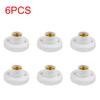 1-20PCS 220V E27 Screw Lamp Stand Light Bulb Socket Holder Adapter Base Cap Socket White Ceiling Light Lamp Bulb Fixing Base