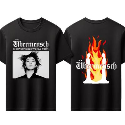 Футболка G-dragon Ubermensch World Tour в США, Графическая футболка G-dragon Too Bad, Футболка POWER, GD Ubermensch World Tour 2026