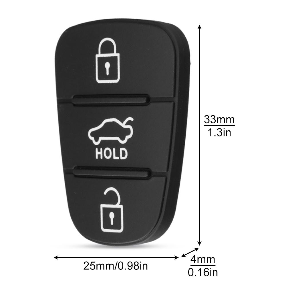 Корпус дистанционного ключа с 3 кнопками для Hyundai Solaris Accent Tucson l10 l20 l30 Kia