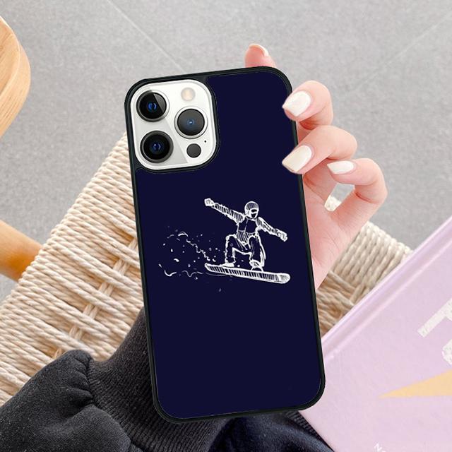 Чехол для телефона iPhone 17 Air 14 15 16 13 12 Max с изображением катания на лыжах, снега, сноуборда, лыж. Чехол для Apple iPhone 17 Air 11 Pro Max Plus SE2020