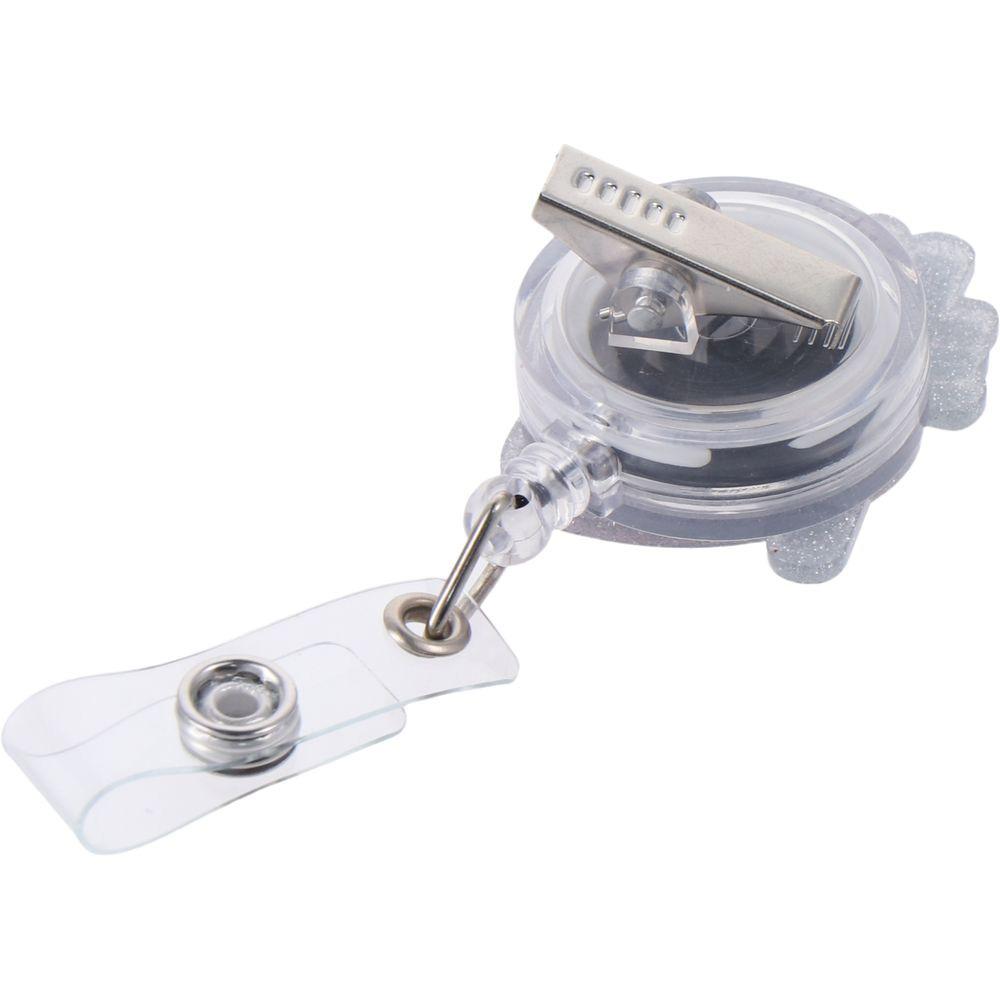 Heart Badge Reel Acrylic Alligator Clip Gift Badge Holder  Office