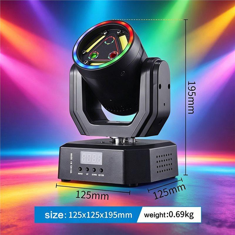 A25F-Подвижная голова RGB LED Световой эффект DMX512 Активация звуком Лазерный стробоскоп Для DJ Дискотеки Вечеринки Клуба Сценического шоу