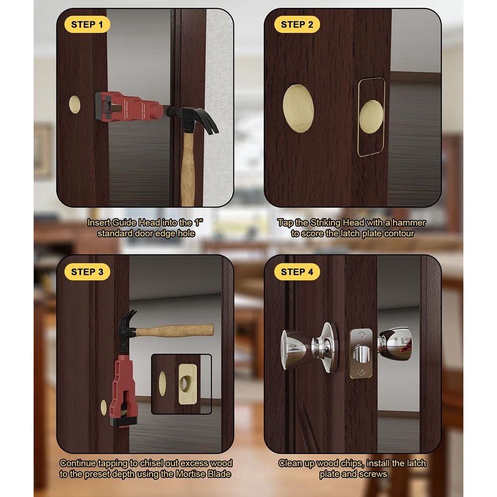 Heavy Duty Mortise Tool Installation Kit Precision Door Lock Mortise Tool Door Lock Installation