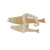 Fish Car Ornament Pollack Wall Art Hangable Wooden Door Pendant With Bell Hangable For Wall Door Wall Art Door Decoration
