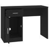 Desk with Storage Space Black 100 x 40 x 73 cm Engineered Wood
