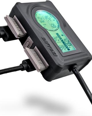 USB-блок питания для мотоцикла Daytona с быстрой зарядкой, совместимый с цифровым мультиметром 36 Вт, вольтметром/радиочасами/термометром USB-A+C