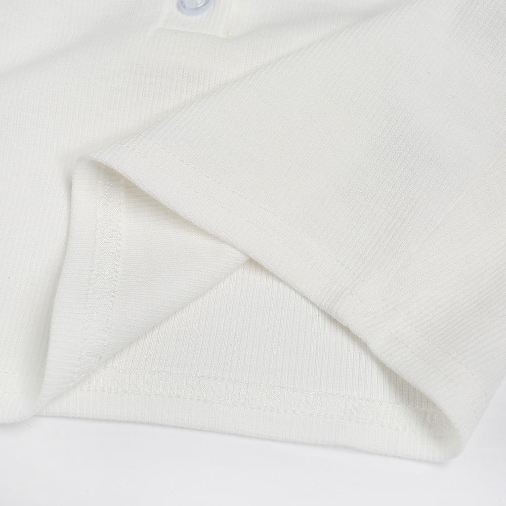 Сексуальный топ-кроп без рукавов с глубоким V-образным вырезом на пуговицах, летний белый, с открытой спиной, женская майка-халтер, клубная уличная одежда, повседневные топы