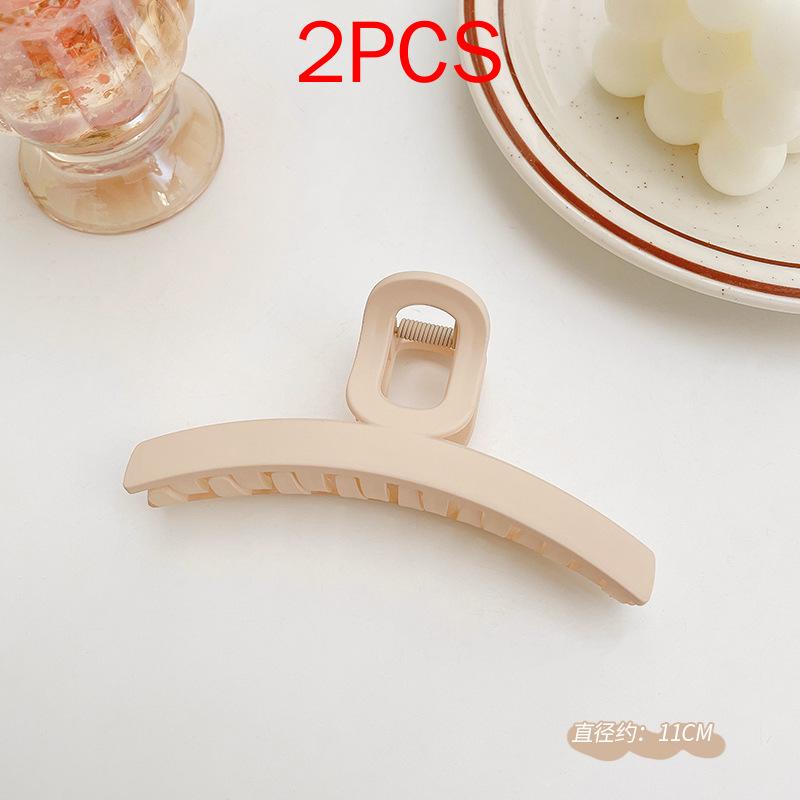 2 шт., комплект головных уборов премиум-класса, новые женские модные зажимы для волос, кофейные, черные, акриловые, большие заколки для волос, зажим для женщин, заколка, аксессуары для волос