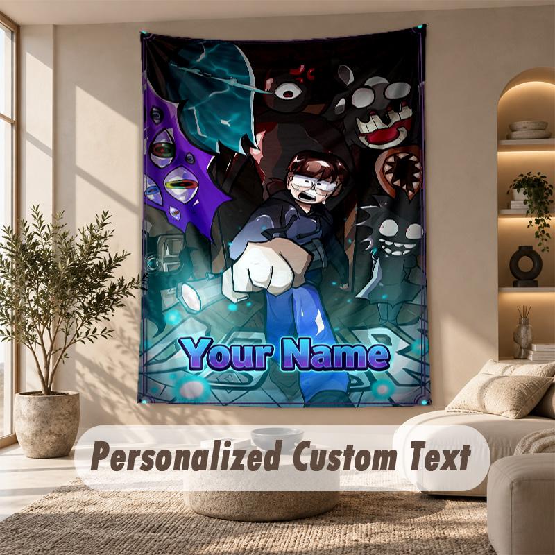 Doors Tapestry, Personalized Custom Text, Wall Hanging Tapestry For Living Room Home Wall Decor