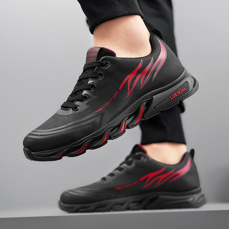 Мужская спортивная обувь, кроссовки для бега, студенческие кроссовки, черные кроссовки для ходьбы, большие размеры