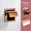 Stainless Steel Paper Towel Holder Rose Gold Toilet Paper Dispenser  Bathroom Kitchen Washroom